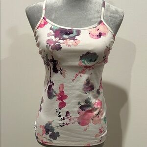 Lululemon Athletica Floral Tank Top - Pink and Purple
